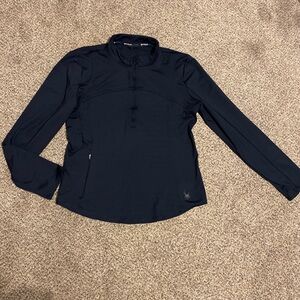 Spyder Women's Navy Lightweight Quarter-Zip Jacket